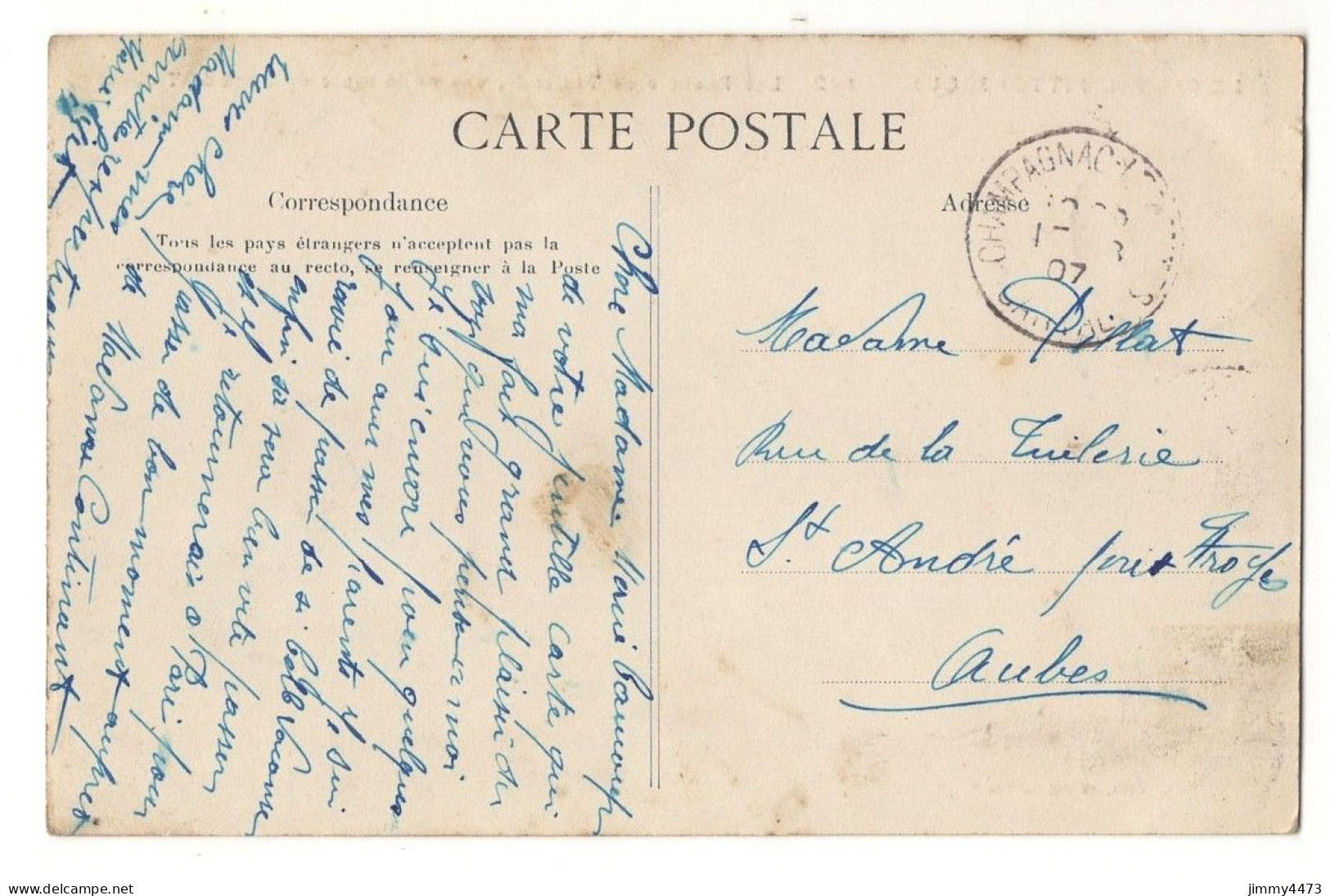CPA - TURLANDE En 1907 - Les Rochers, Vus De La Route Du Pont De Tréboul ( Arr. De Saint-Flour ) N° 842 - Ed. L. Roux - Saint Flour