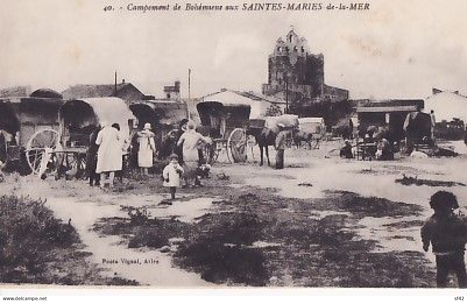 SAINTES MARIES DE LA MER      CAMPEMENT DE BOHEMIENS - Saintes Maries De La Mer