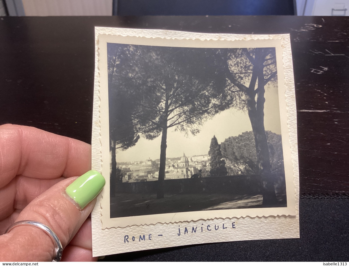 Photo Snapshot 1930 40 ITALIE ROME Janicule - Lugares