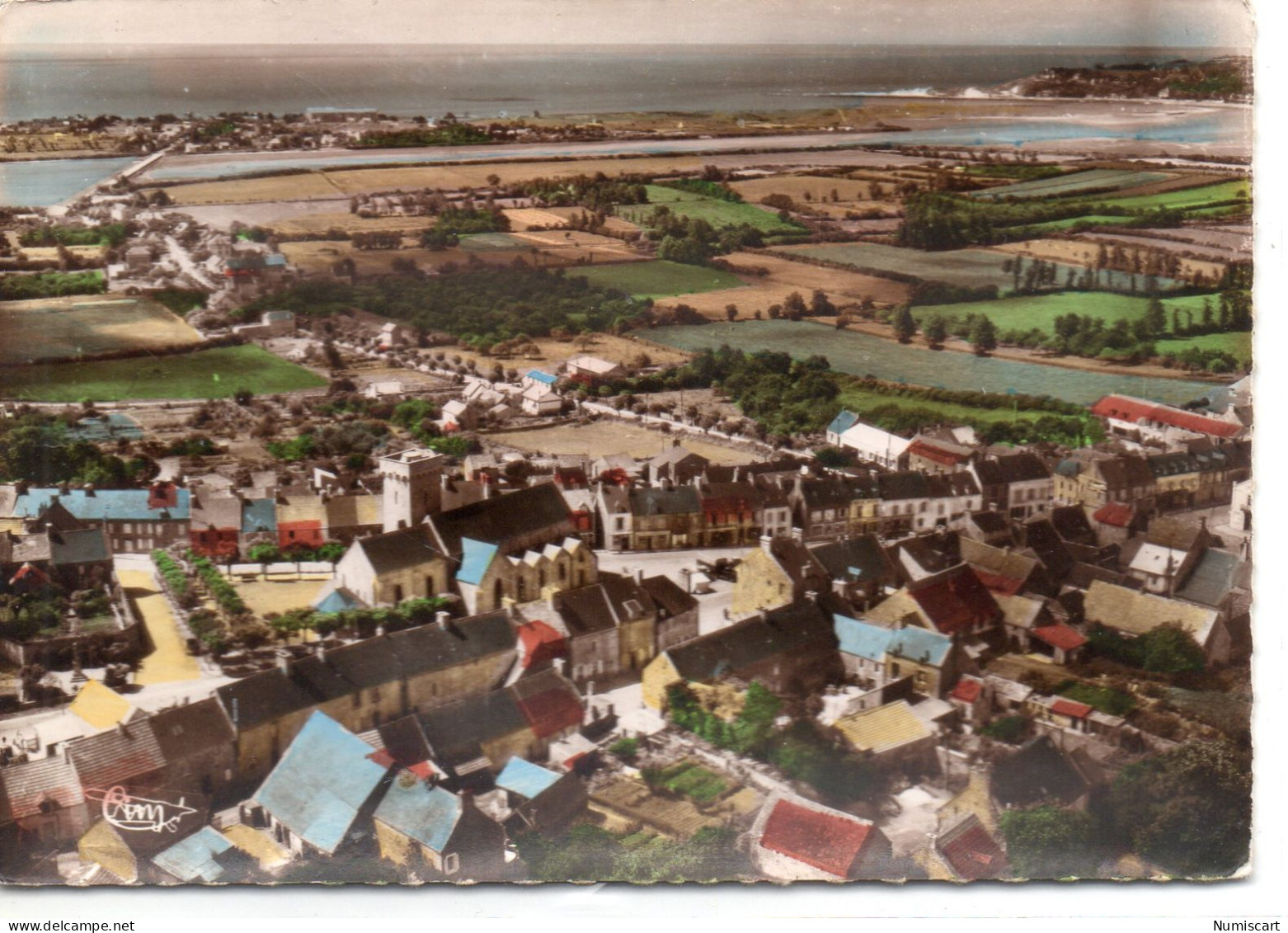 Barneville-sur-Mer Vue Aérienne Du Village - Barneville