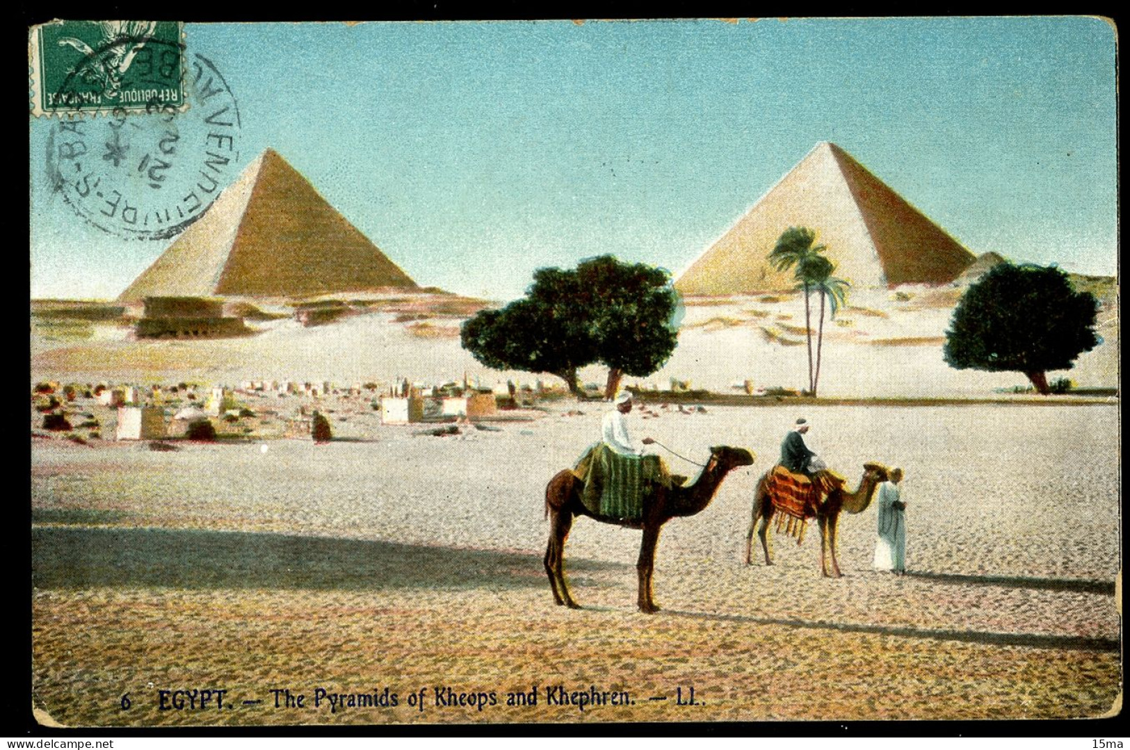 The Pyramids Of Kheops And Khphren LL 1908 - Gizeh