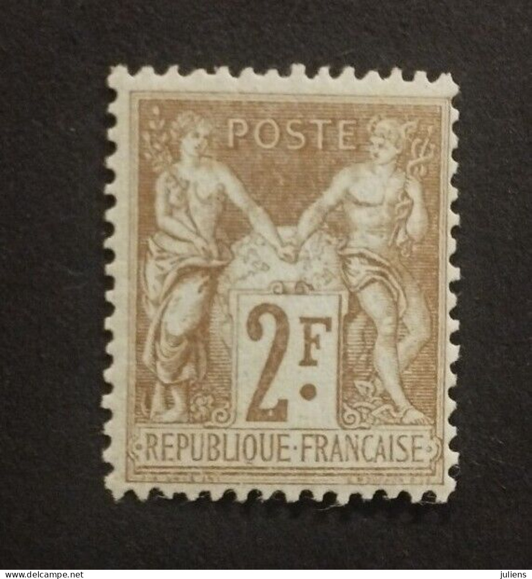 TIMBRE FRANCE TYPE SAGE N 105 NEUF** ULTRA RARE SIGNE CALVES COTE +300€ #278 - 1898-1900 Sage (Tipo III)