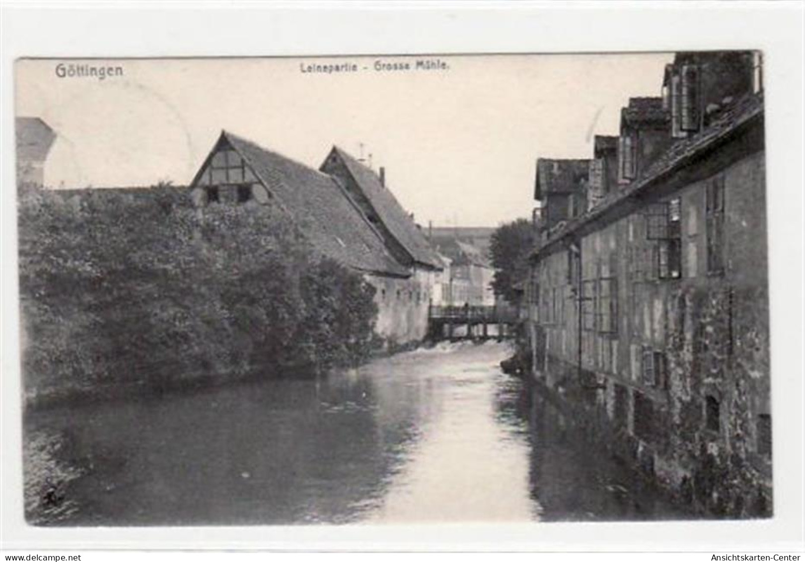 39079905 - Goettingen. Leinepartie - Grosse Muehle Gelaufen, 1918. Leichter Schrift- Und Stempeldurchdruck, Sonst Gut E - Göttingen