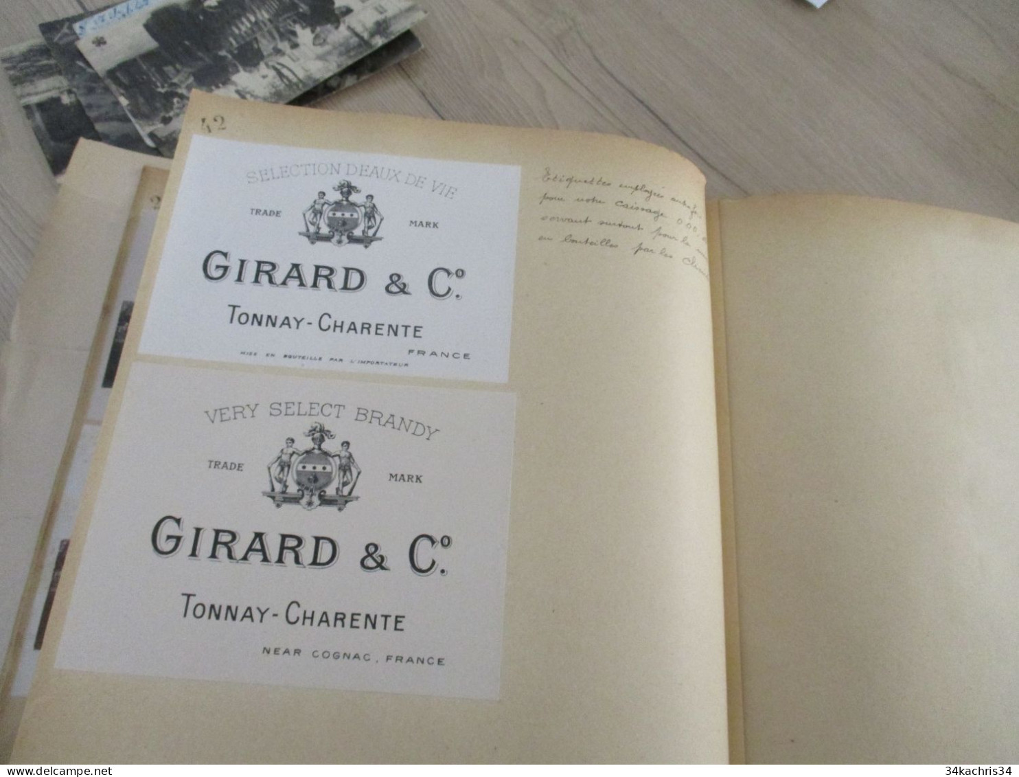 Livre des étiquettes et monopoles concédés Surtout Charente Cognac + de 100 documents