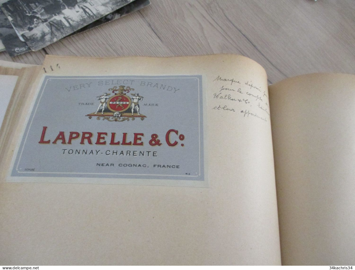 Livre des étiquettes et monopoles concédés Surtout Charente Cognac + de 100 documents