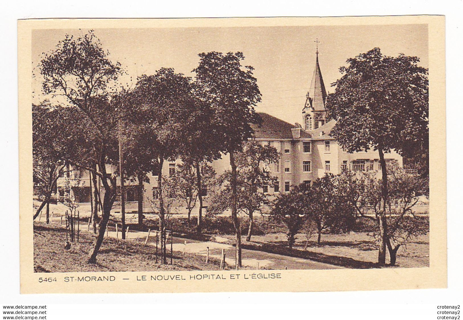 54 ALTKIRCH ST MORAND N°5464 Le Nouvel Hôpital Et L'Eglise VOIR DOS Collection L'Alsace - Altkirch