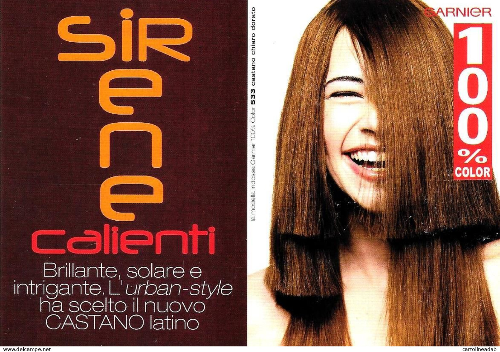 [MD9487] CPM - GARNIER 100% COLOR - PROMOCARD 4257 - PERFETTA - Non Viaggiata - Publicité