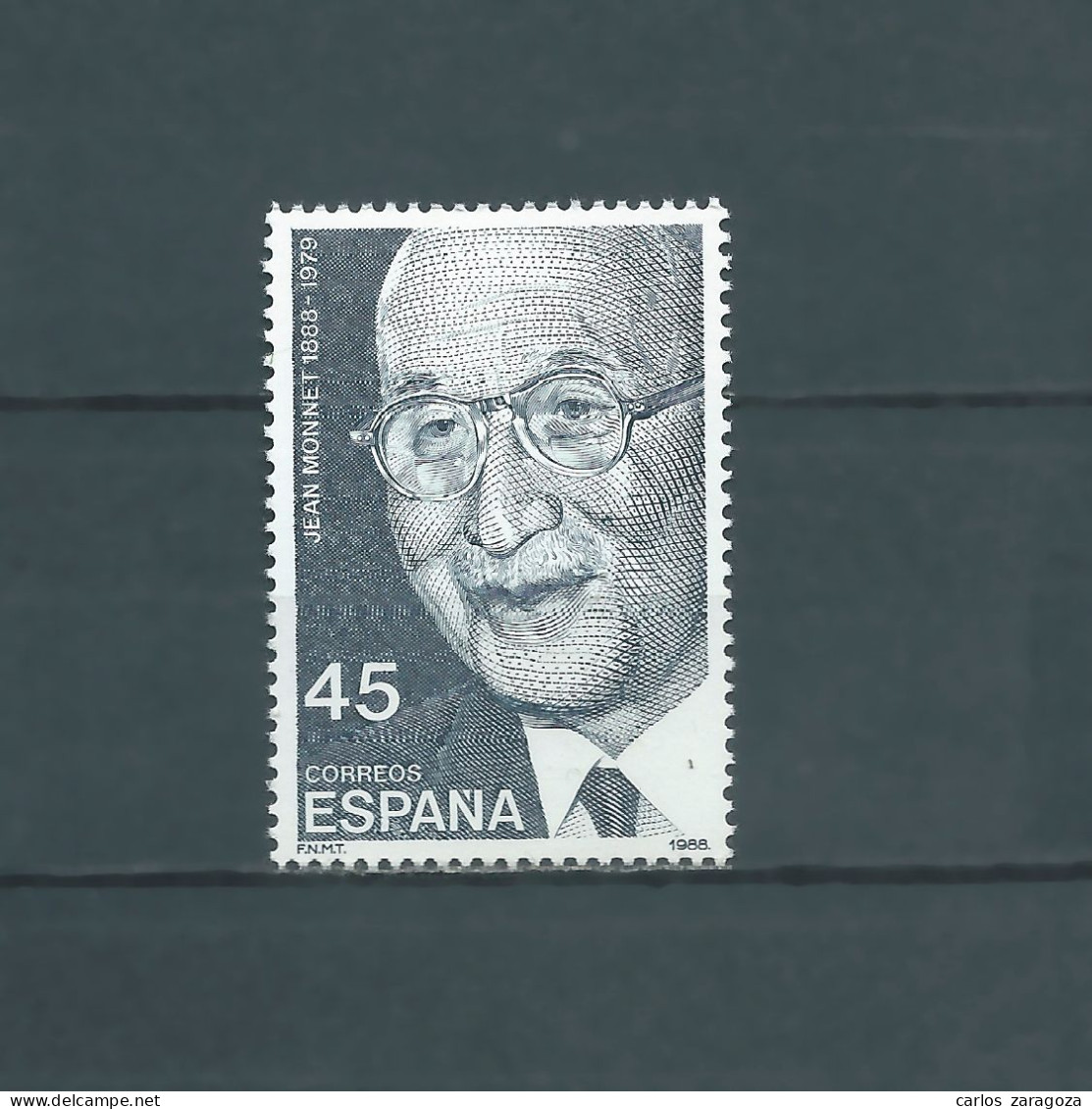 ESPAÑA 1988. JEAN MONNET 2931. Sello Nuevo ** Timbre Neuf Yt 2600, Mi 2866 MNH - Ongebruikt