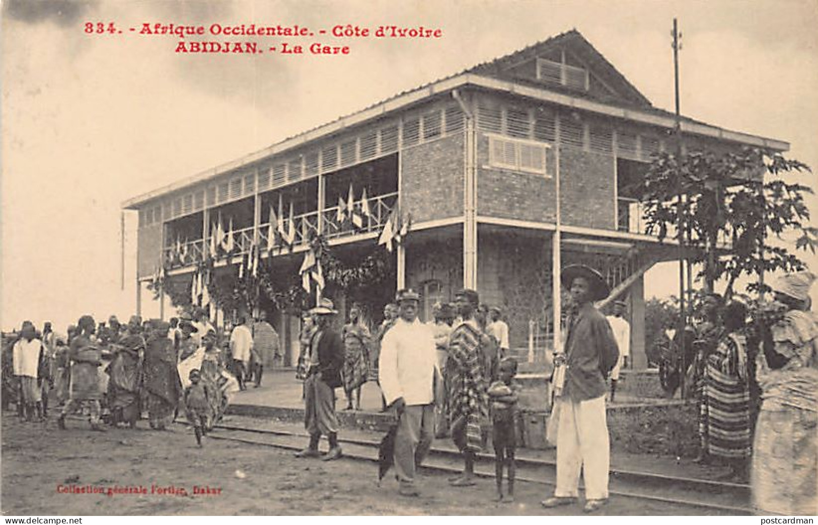 Côte D'Ivoire - ABIDJAN - La Gare - Ed. Fortier 834 - Côte-d'Ivoire