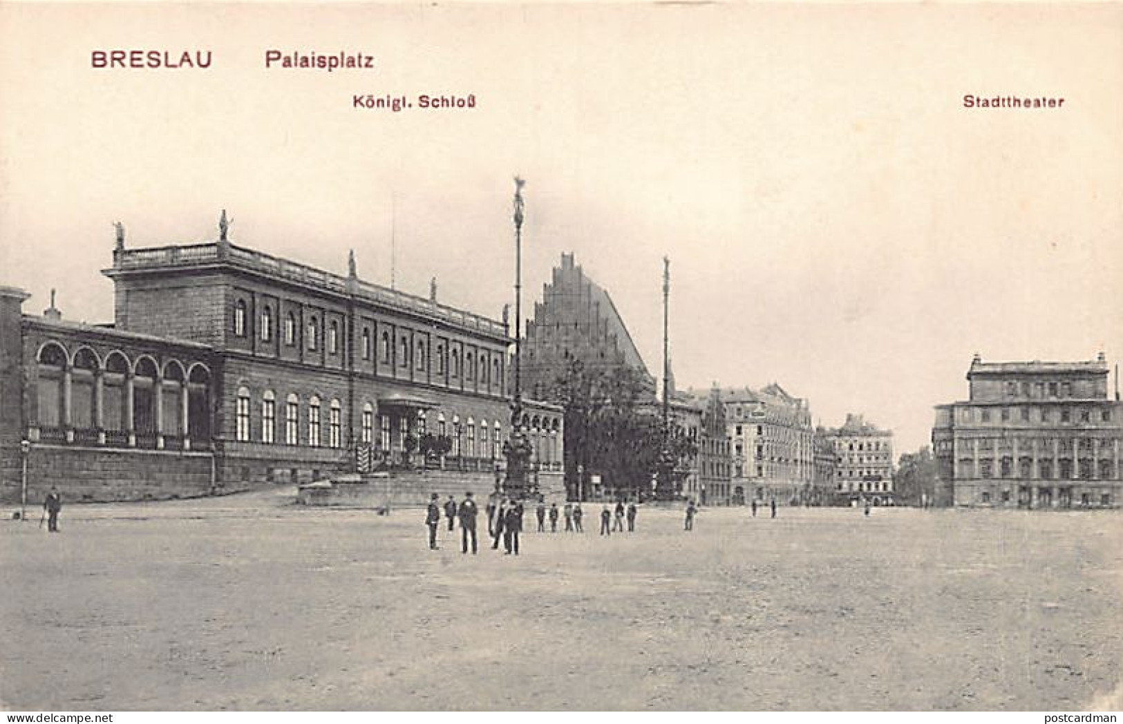 POLSKA Poland - WROCŁAW Breslau - Palaisplatz - Pologne