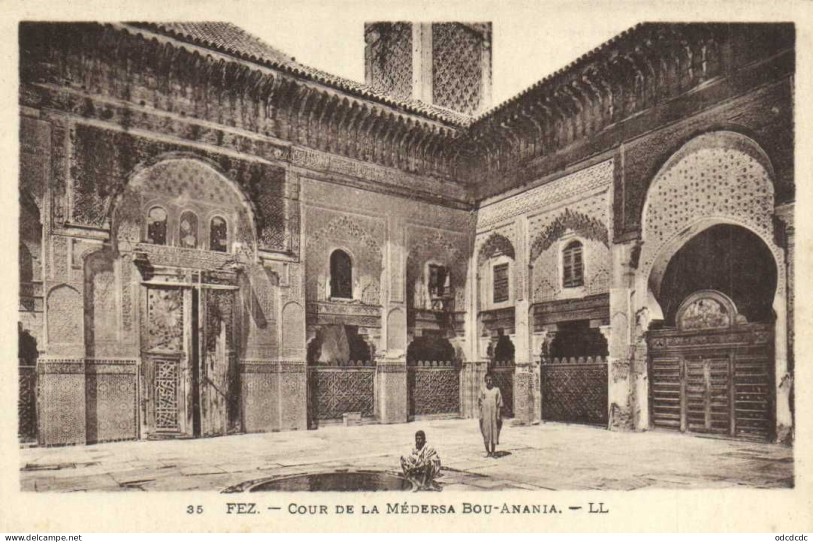 FEZ  Cour De La Médersa Bou Anania  RV - Fez (Fès)