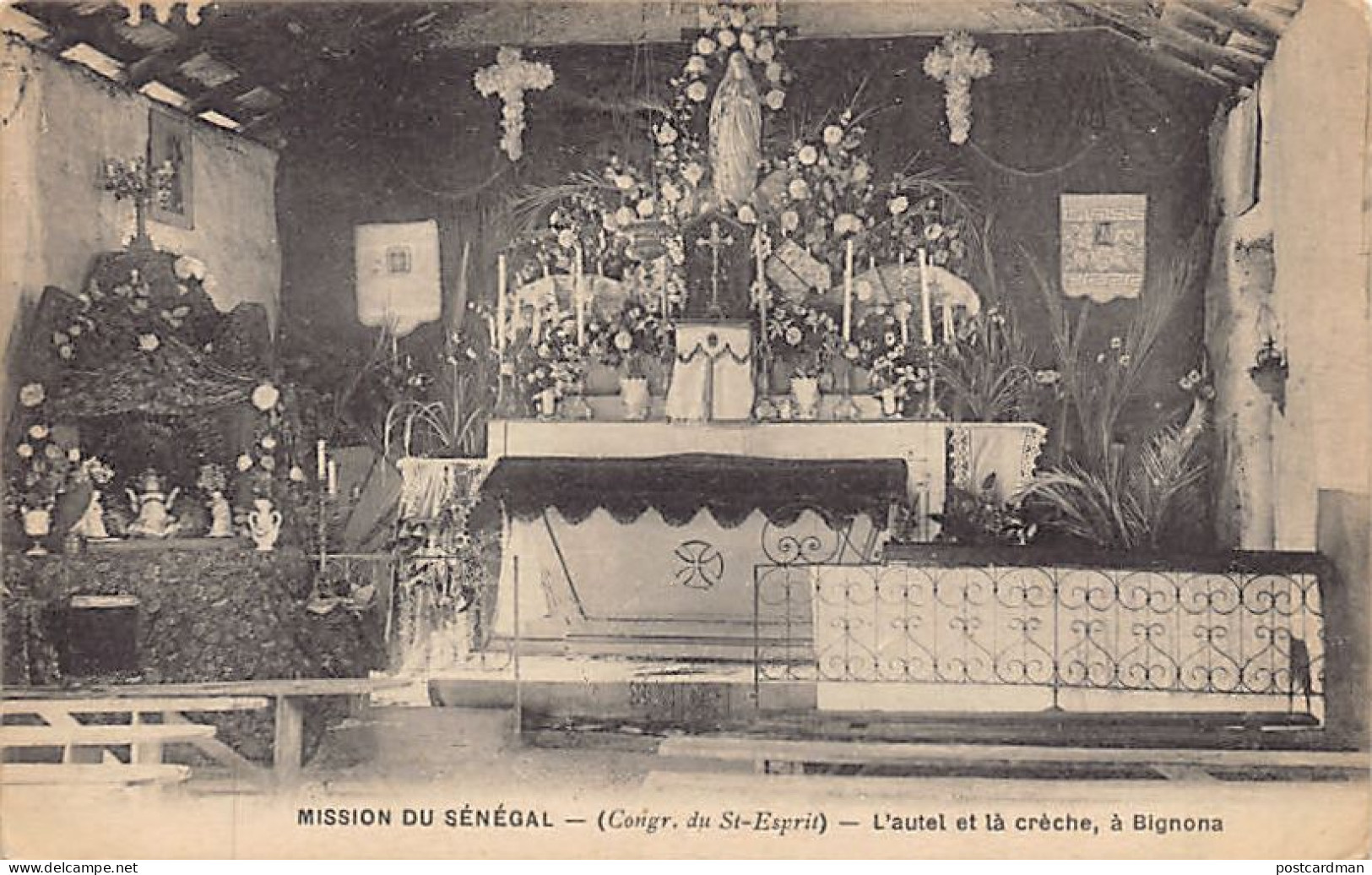 Sénégal - BIGNONA - L'autel Et La Crèche - Ed. Mission Du Sénégal  - Senegal