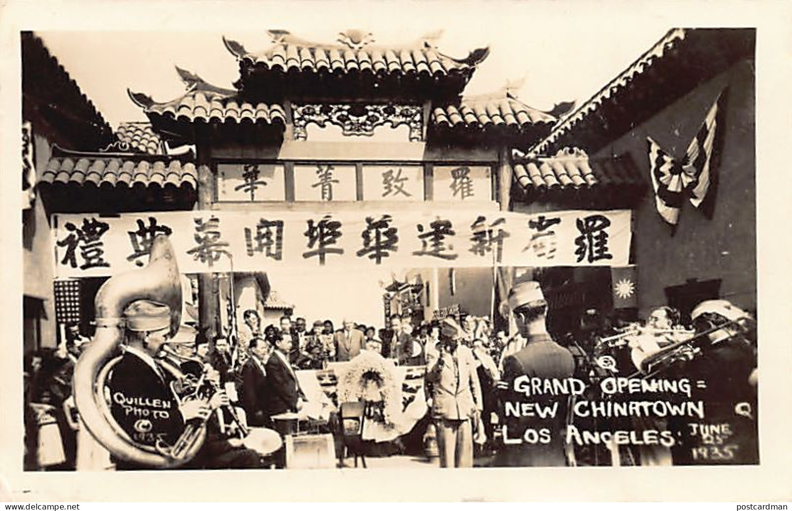 Usa - LOS ANGELES (CA) Grand Opening New Chinatown, June 25th 1935 - REAL PHOTO - Publ. Quillen Photo - Other & Unclassified