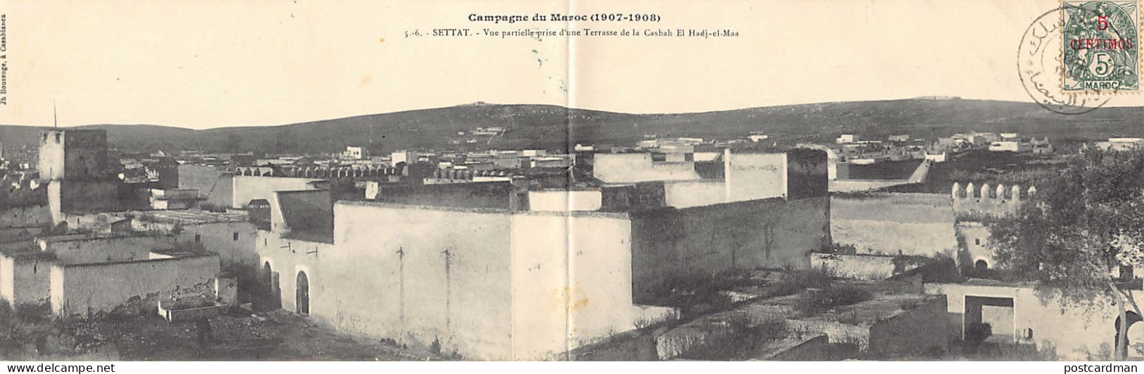 Campagne Du Maroc (1907-1908) - SETTAT - Vue Partielle D'une Terrasse De La Casbah El Hadj-el-Maa - Ed. Jh. Boussuge 5-6 - Altri & Non Classificati