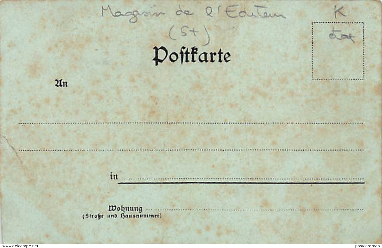SARREGUEMINES - Carte Litho - Magasin M. Knopf, Editeur De Cartes Postales. - Sarreguemines