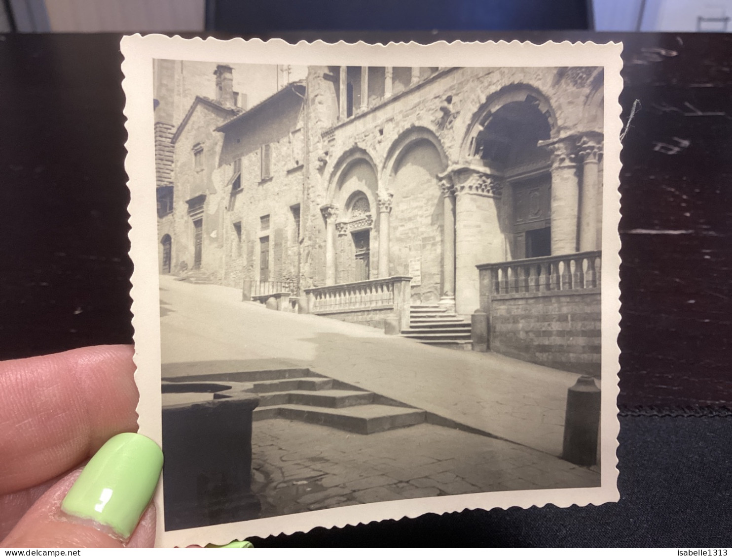 Photo Snapshot 1930 40 ITALIE Arezzo Pieue St Maria - Lugares