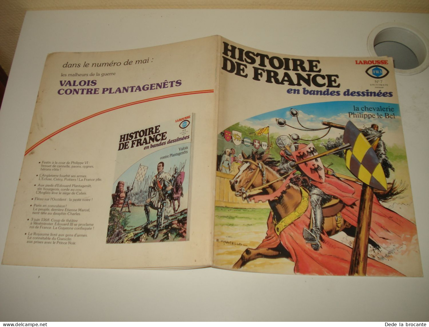 C55(2) / Histoire De France En BD 7 - La Chevalerie Philippe Le Bel - EO De 1977 - Altri & Non Classificati