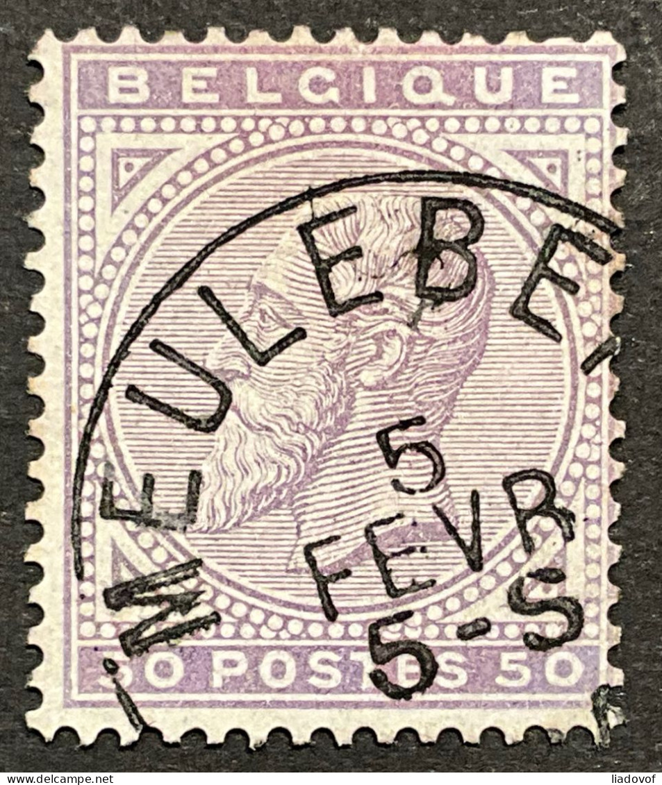 Leopold II OBP 41 - 40c Gestempeld EC MEULEBEKE - 1883 Leopold II