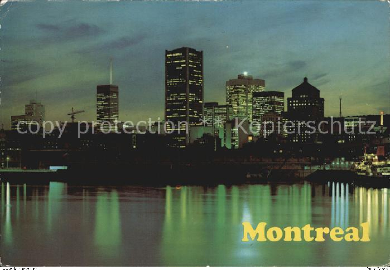 72457253 Montreal Quebec Coucher Du Soleil Gratte-ciel Port Skyline Montreal - Non Classés