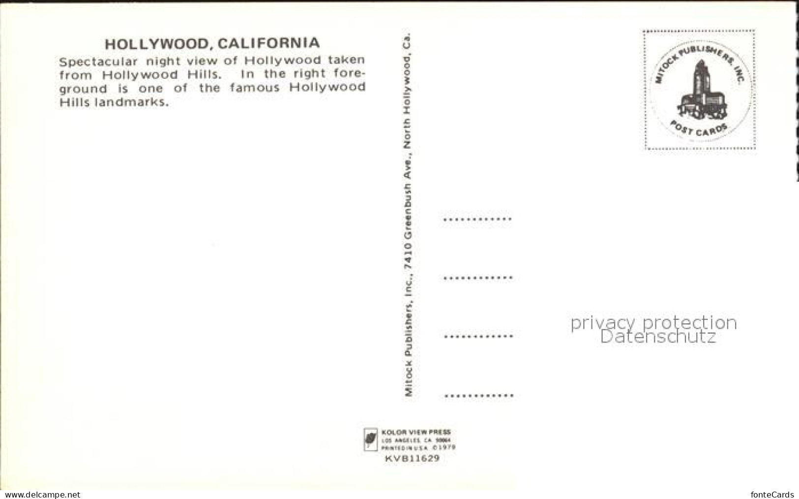 72456757 Hollywood California  Hollywood California - Other & Unclassified