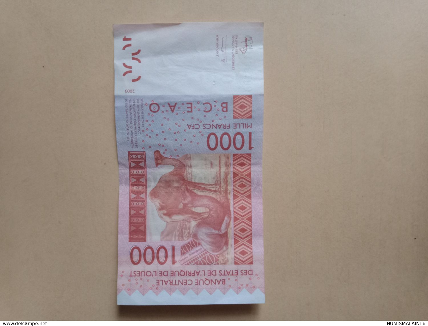 Sénégal - Billet De 1000francs CFA - 2003- 04613810078 - Sénégal