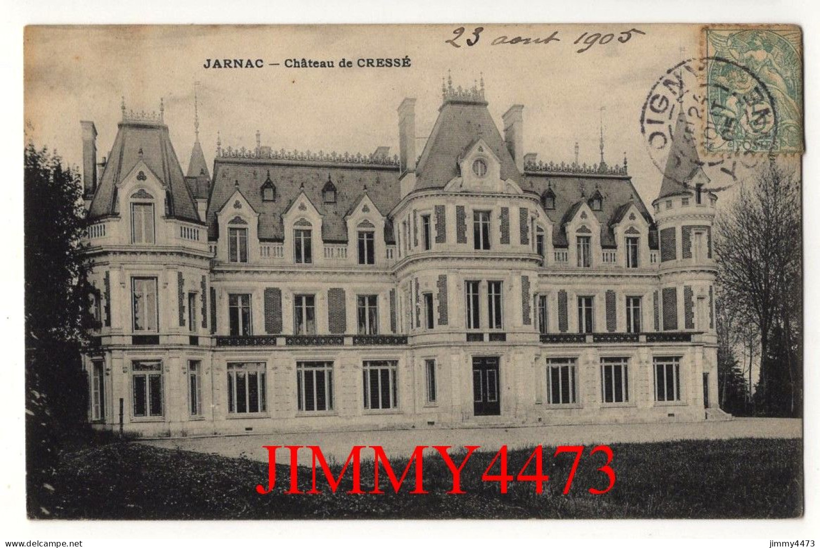 CPA - JARNAC En 1905 - Château De Cressé - Jarnac