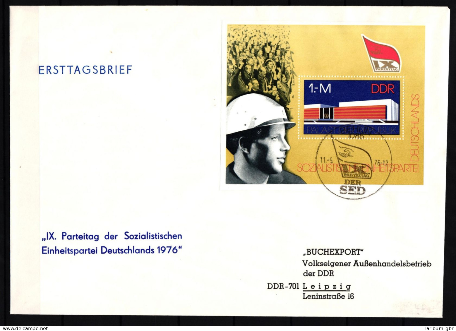 DDR Block 45 Gestempelt Als FDC / Bergbau #JA137 - Otros & Sin Clasificación