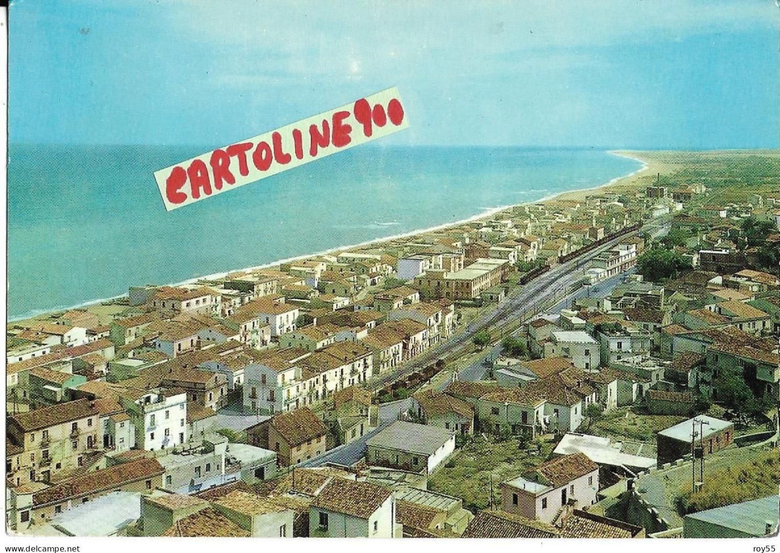 Calabria-cosenza-cariati Marina Veduta Stazione Ferroviaria E Scalo Ferroviario Cariati Marina Bella Panoramica Anni 60 - Otros & Sin Clasificación