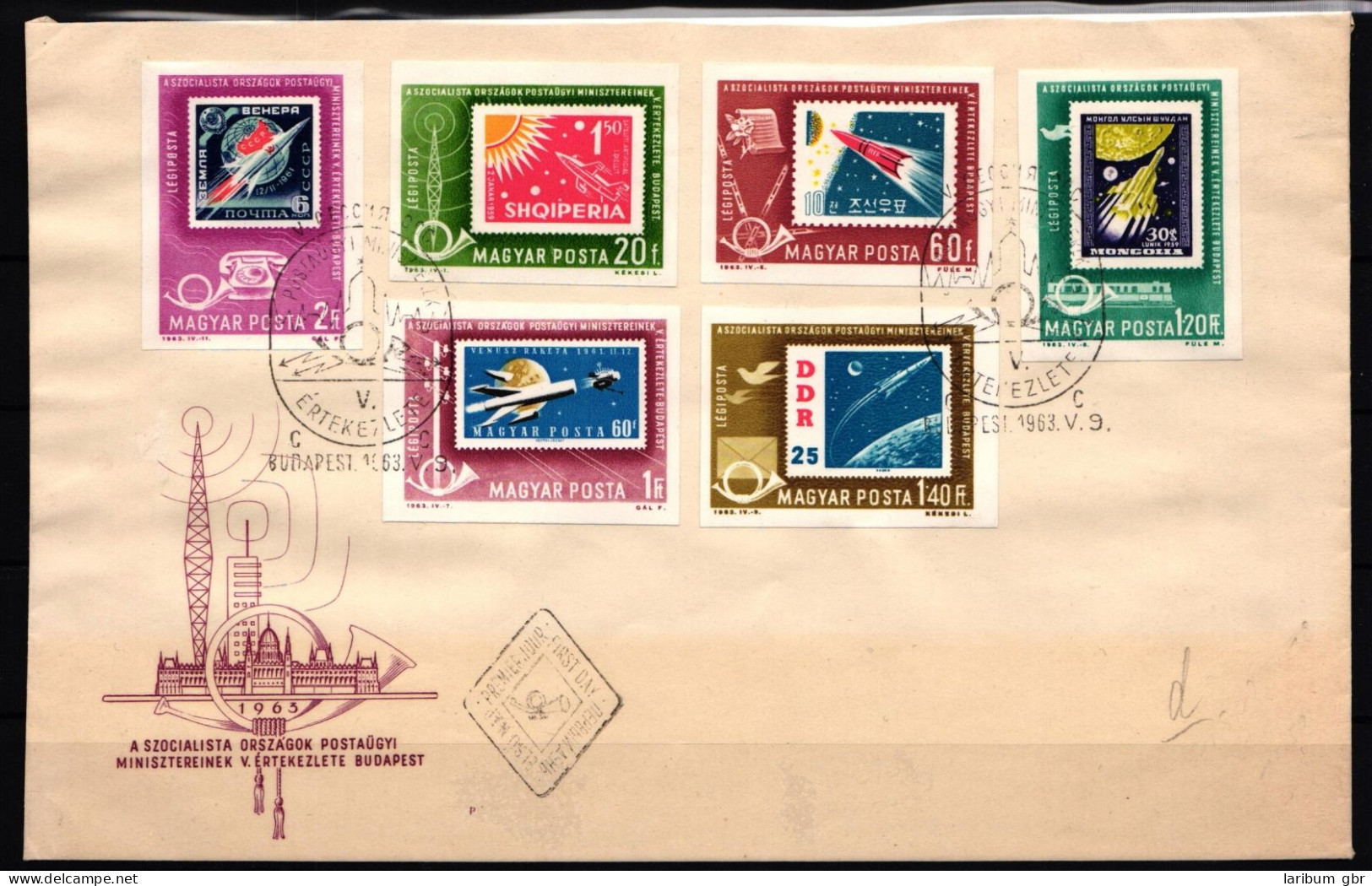 Ungarn 1907, 1911, 1913-1915 Und 1917 B Gestempelt Als FDC / Raumfahrt #JA157 - Altri & Non Classificati