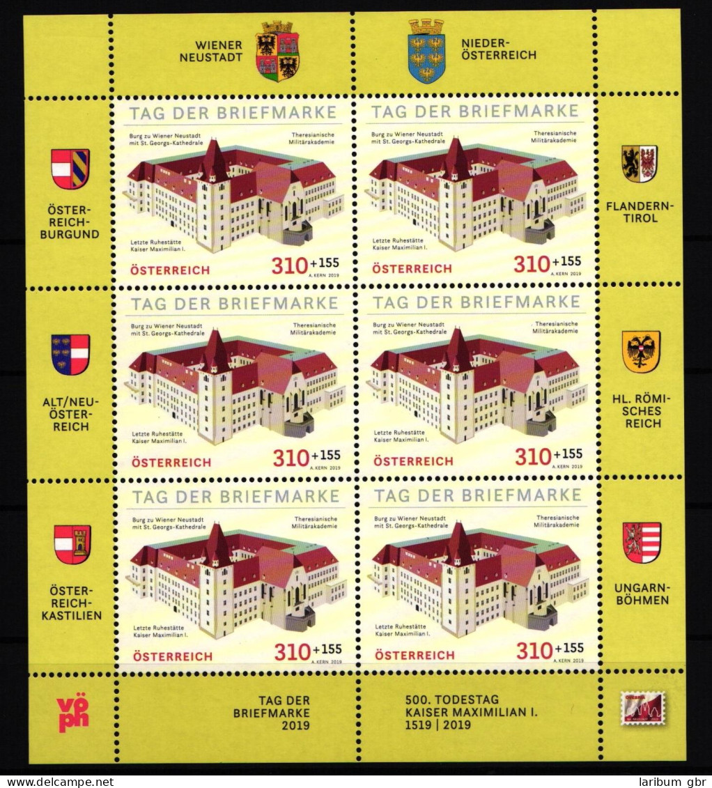 Österreich 3488 Postfrisch Kleinbogen / Städte #JA247 - Altri & Non Classificati