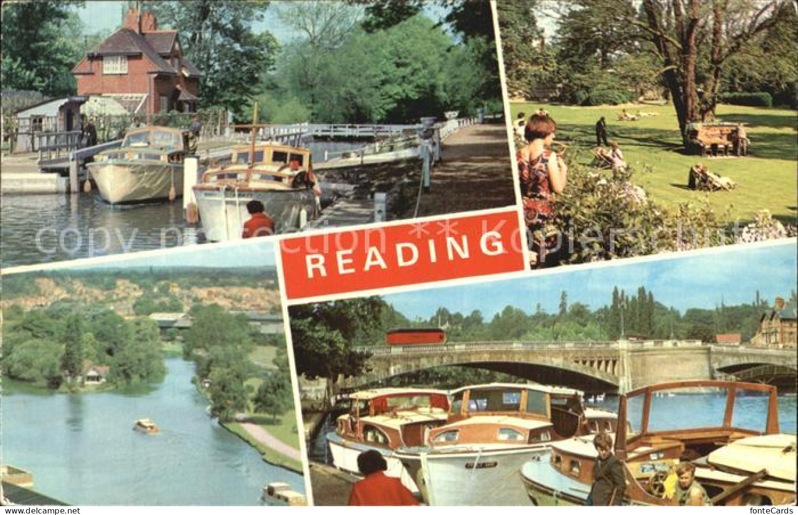 72452955 Reading Sonning Lock Caversham Court Gardens Bridge River Thames  - Otros & Sin Clasificación