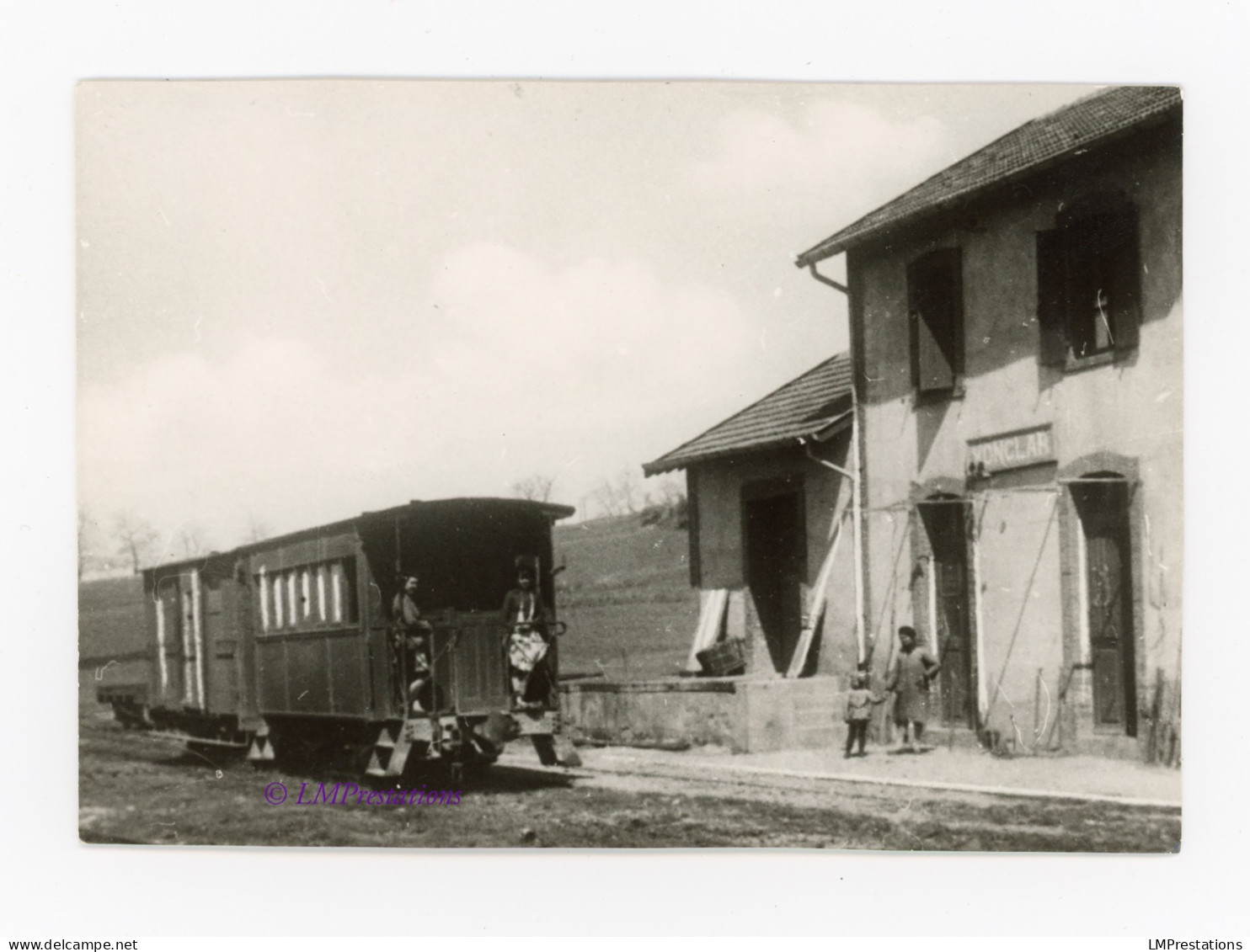 Photo Train TTG Gare Monclar De Quercy Vers 1928 Ligne 3 Montauban Tarn Et Garonne 82 Occitanie France Tram Local VFIL - Trenes