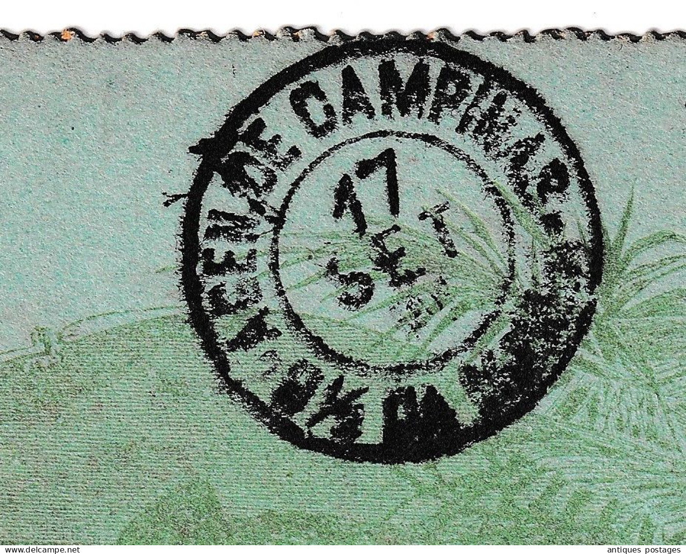 Carta Bilhete 1891 Campinas Brasil Brésil Brazil Casa da Moeda Pinhal Postal Stationery