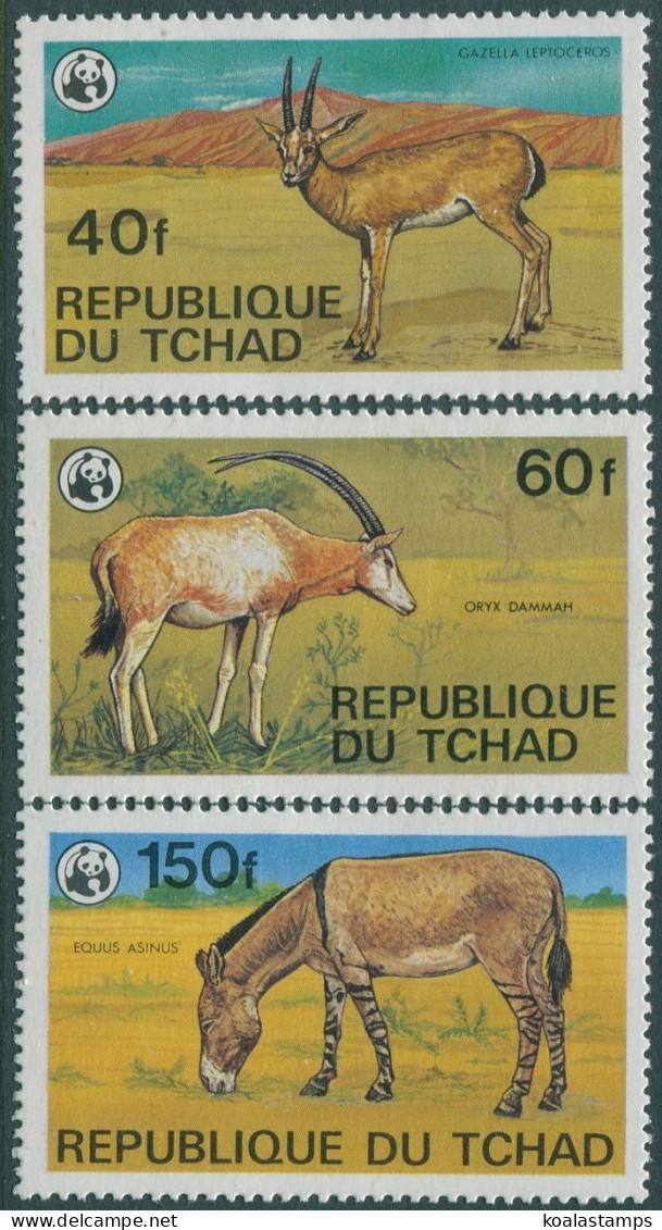 Chad 1979 SG555-559 Endangered Animals (3) MLH - Tchad (1960-...)