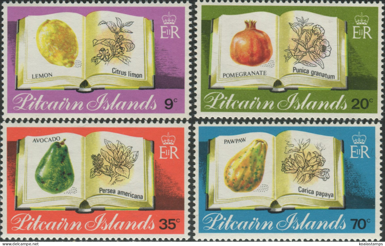 Pitcairn Islands 1982 SG222-225 Fruit Set MNH - Islas De Pitcairn