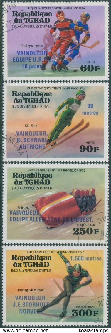 Chad 1976 SG437-440 Winter Olympics FU - Tchad (1960-...)