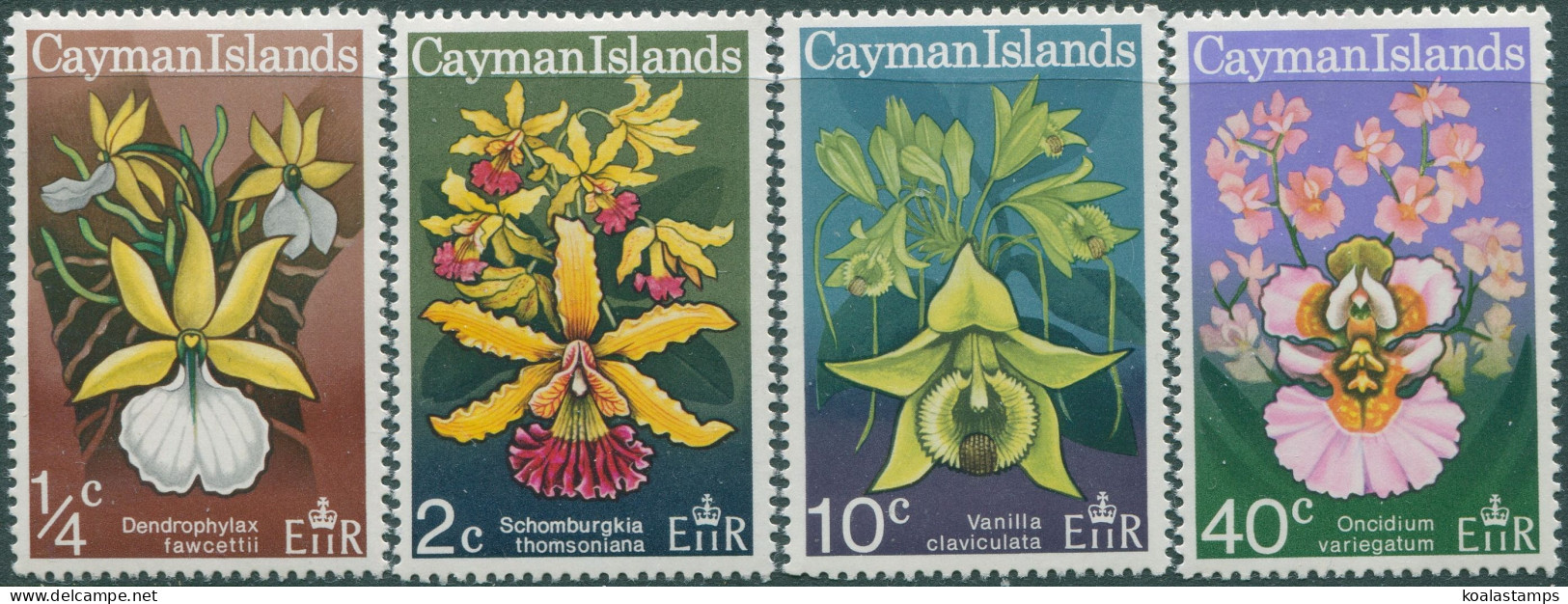 Cayman Islands 1971 SG298-301 Flowers Set MNH - Iles Caïmans