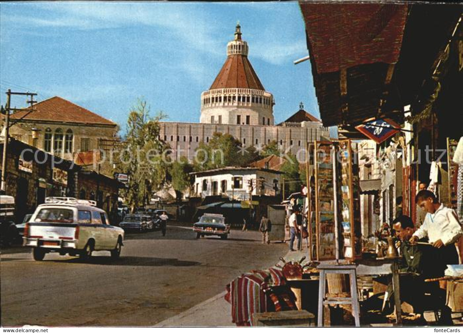 72450717 Nazareth Israel Partial View With The New Church Of Annunciation  - Israel