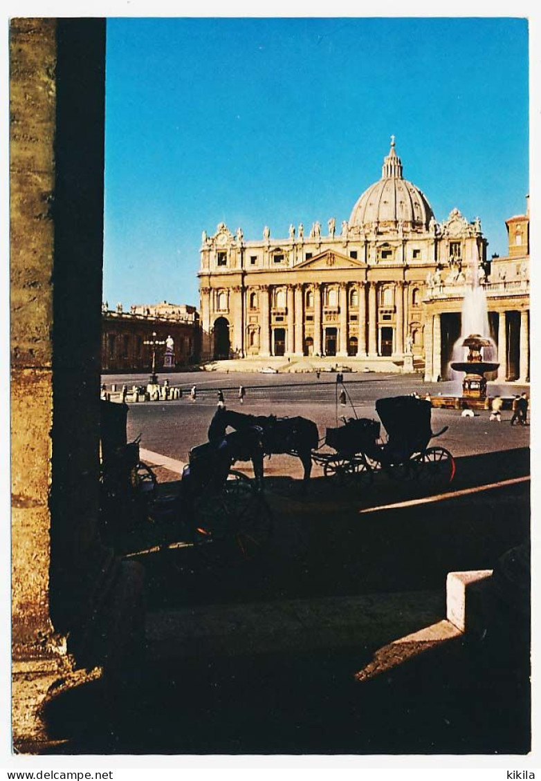 CPSM 10.5 X 15 Citta' Del VATICANO (122)  Vatican  Basilica E Piazza San Pietro La Basilique Et La Place St Pierre  * - Vatikanstadt