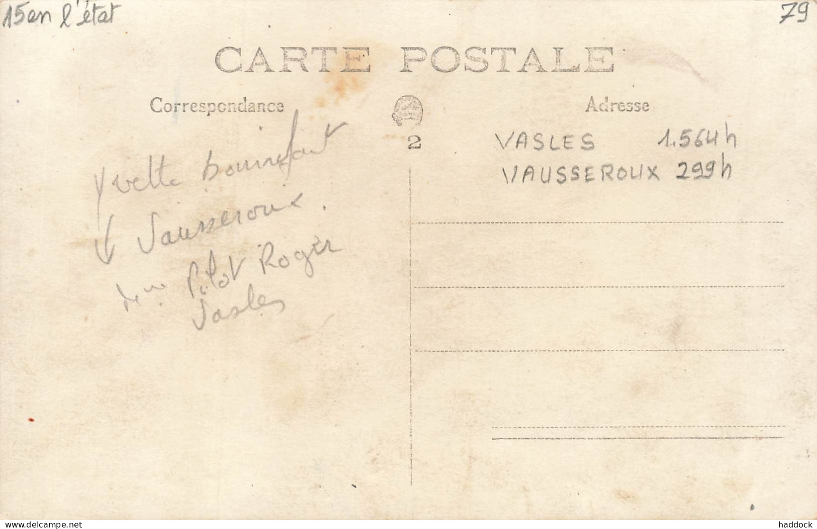 VAUSSEROUX OU VALSES : CARTE PHOTO - Altri & Non Classificati