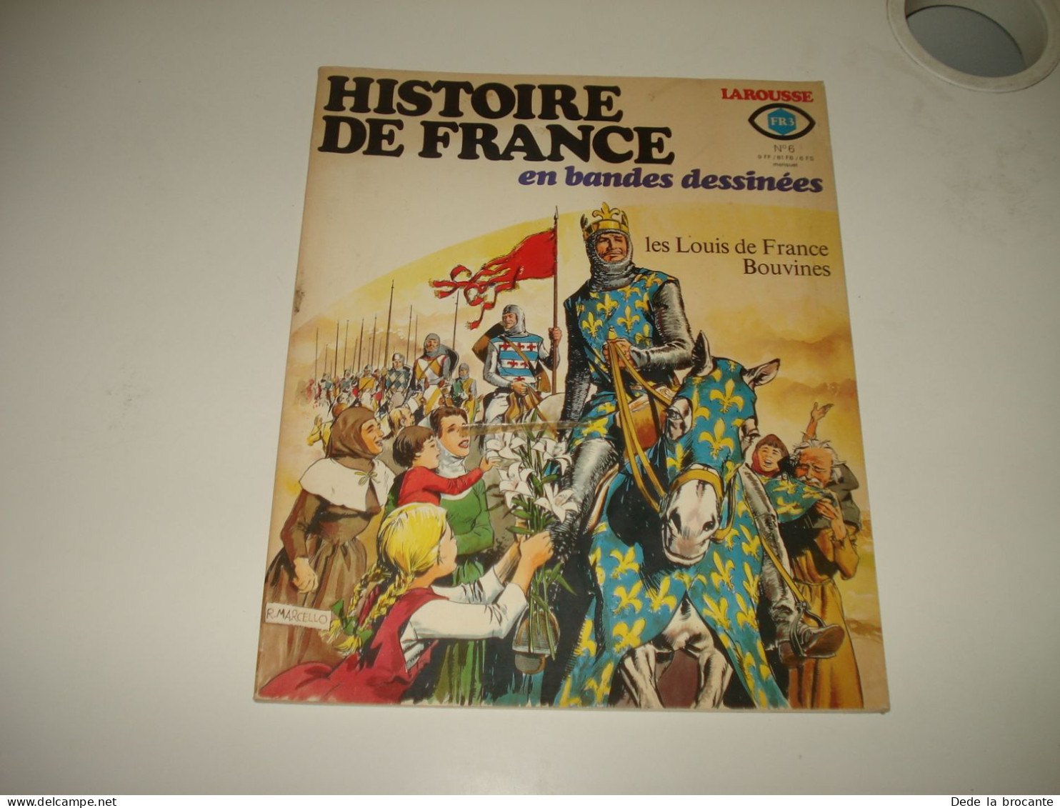 C55 / Histoire De France En BD N° 6 - Les Louis De France - Bouvines  - EO  1977 - Autres & Non Classés