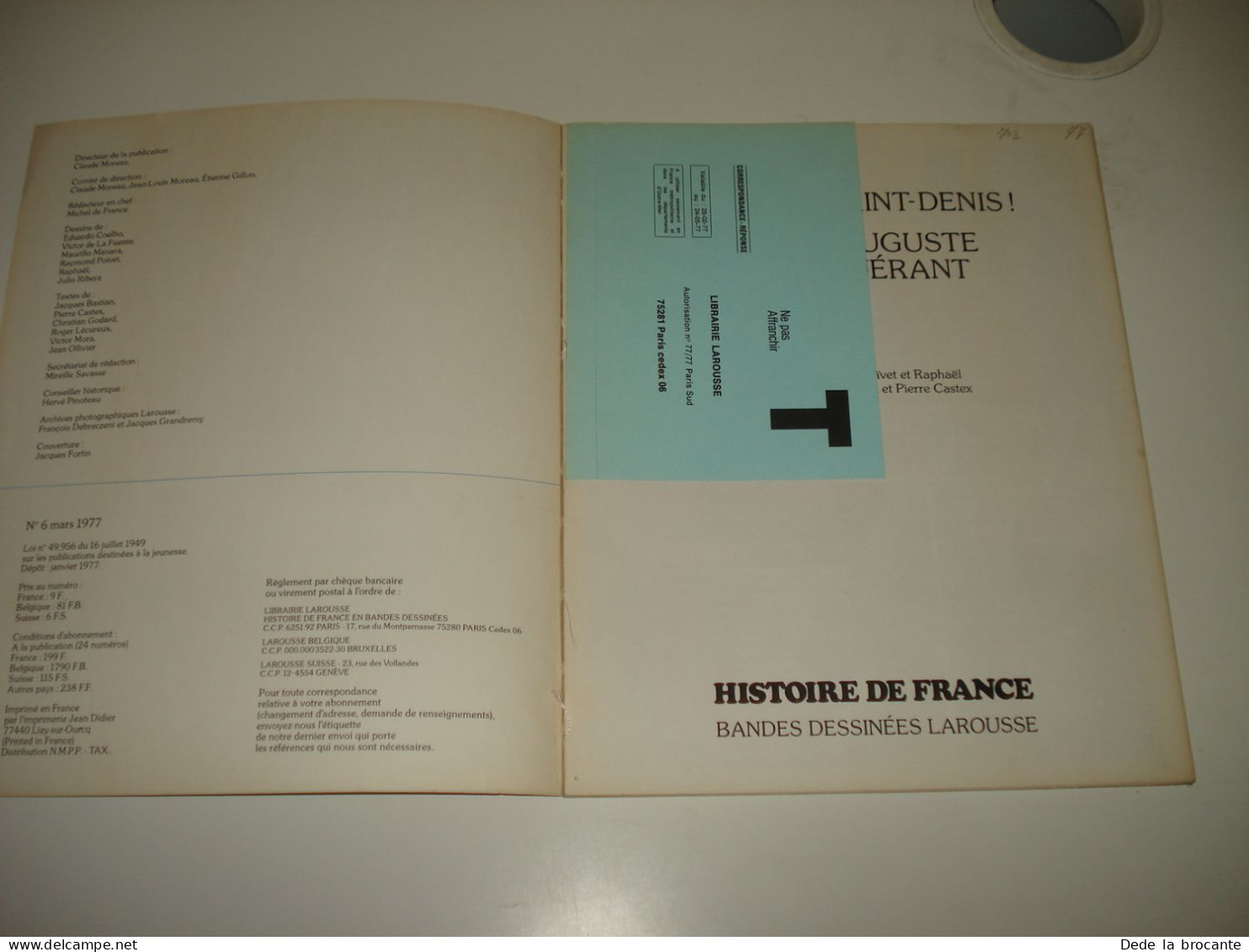 C55 / Histoire De France En BD N° 6 - Les Louis De France - Bouvines  - EO  1977 - Altri & Non Classificati