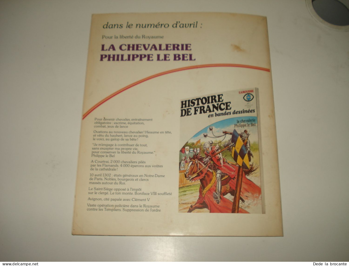 C55 / Histoire de France en BD N° 6 - Les louis de France - Bouvines  - EO  1977