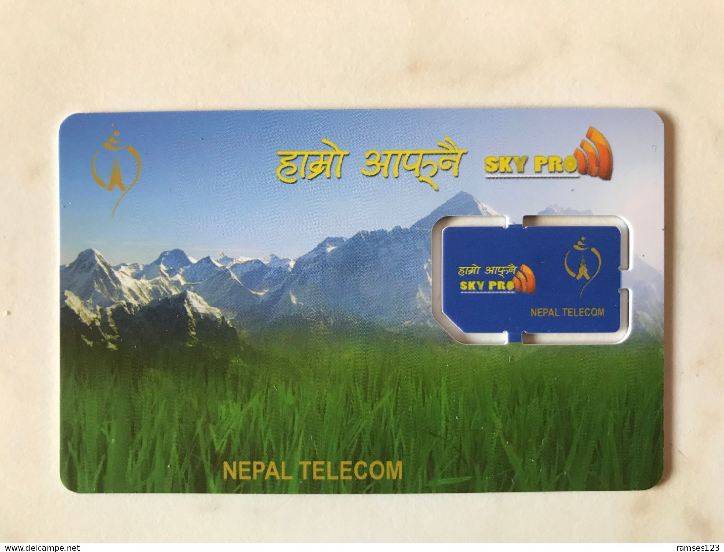 SIM   GSM   NEPAL  TELECOM   DUMMY   BEAUTIFUL  MOUNTAIN  MINT - Népal