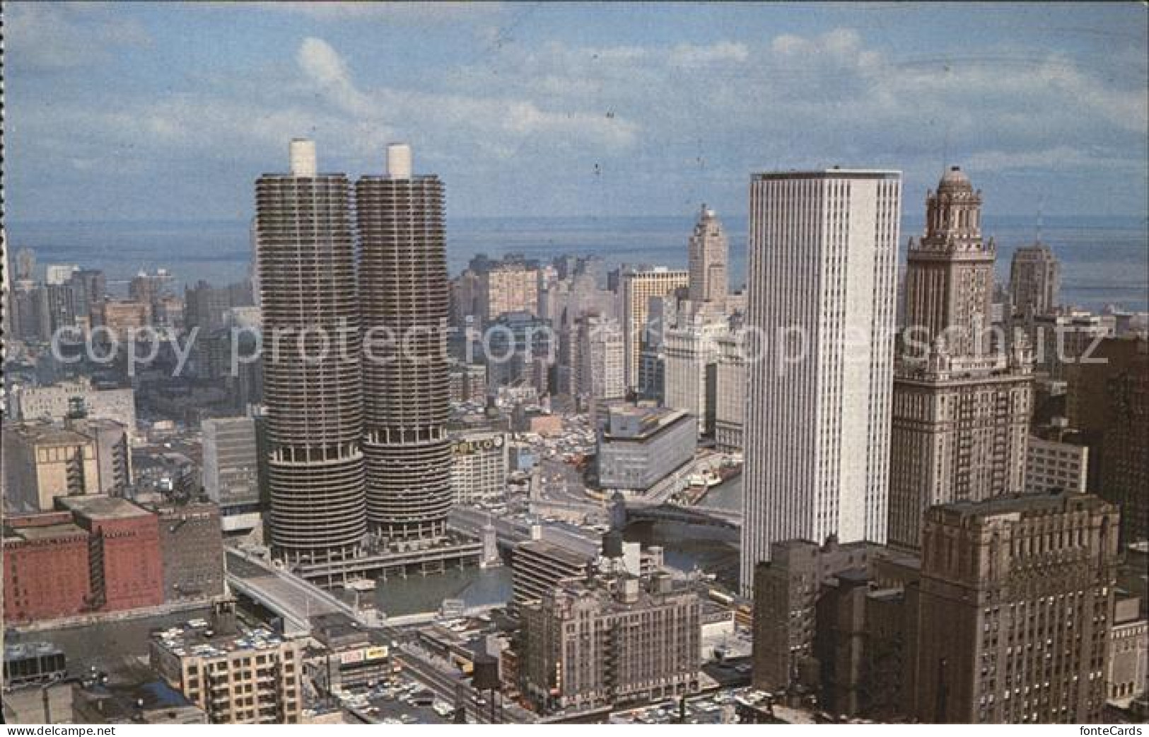 72449740 Chicago_Illinois Marina City Skyline - Sonstige & Ohne Zuordnung