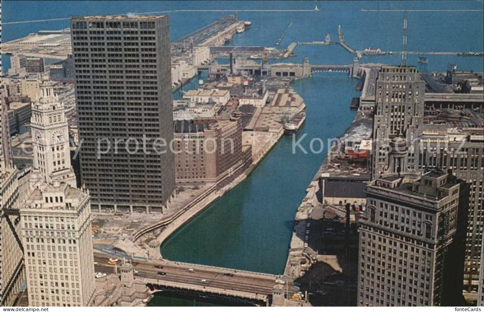 72449726 Chicago_Illinois Marina-City Wrigley-Building  - Sonstige & Ohne Zuordnung