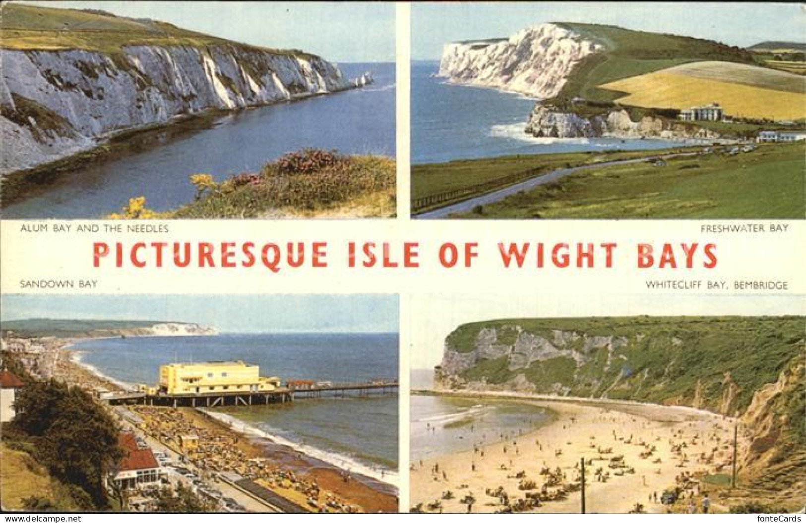 72448241 Isle Of Wight UK Alum Bay And The Needles Freshwater Bay Sandown Bay Wh - Sonstige & Ohne Zuordnung