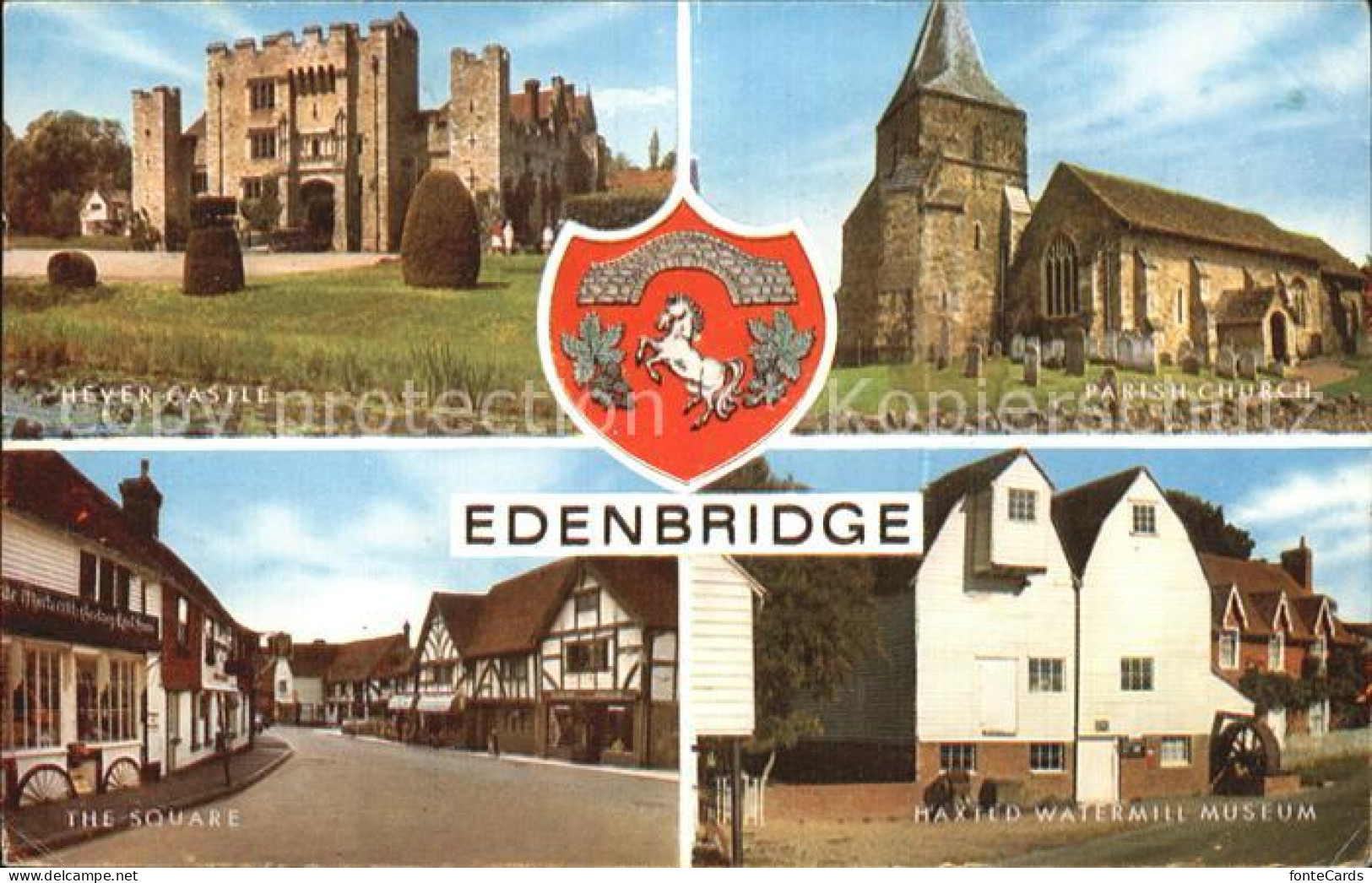 72448236 Edenbridge Sevenoaks Heyer Castle Parish Church The Square Haxted Water - Otros & Sin Clasificación