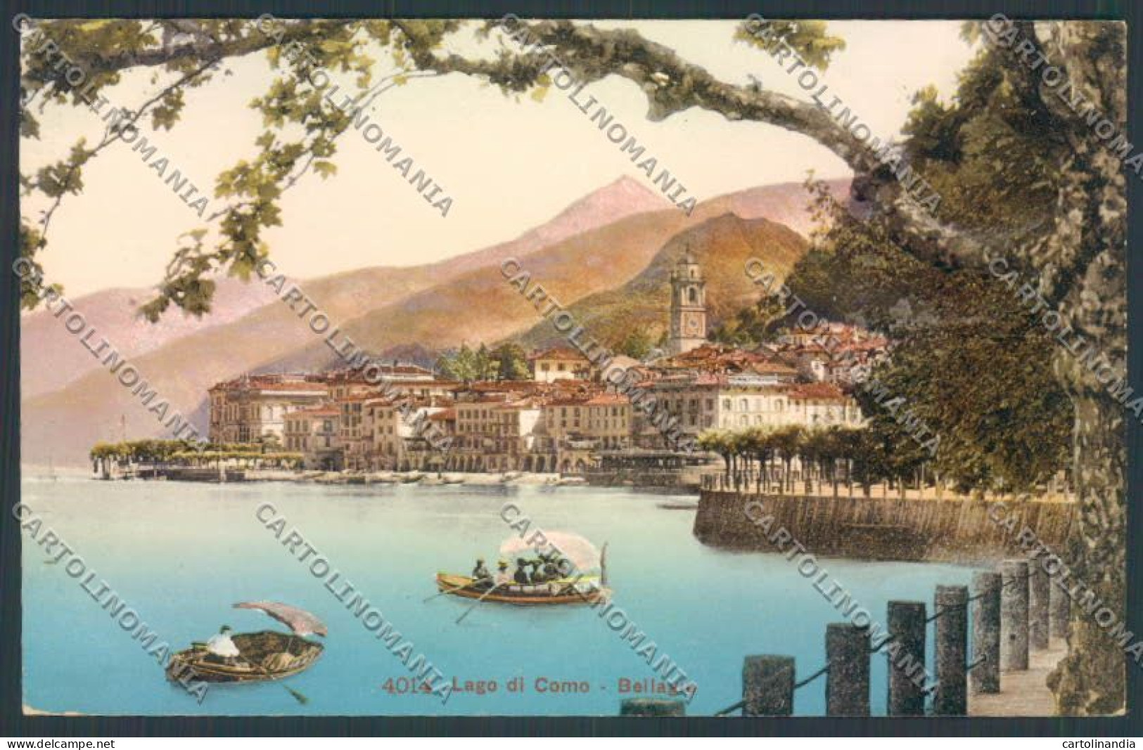 Como Bellagio Barca Cartolina LQ1882 - Como