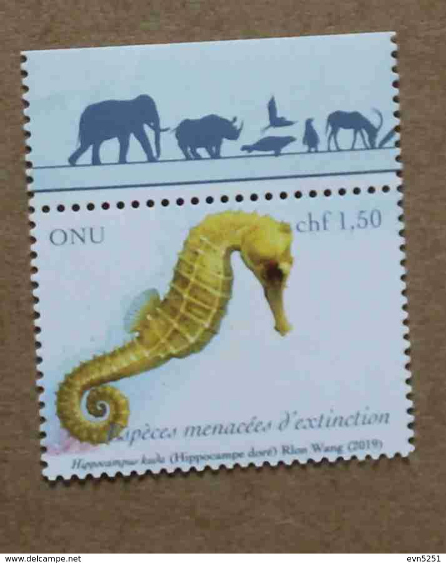 Ge19-01 : Nations-Unies (Genève) / Protection De La Nature - Hippocampe Doré - Unused Stamps